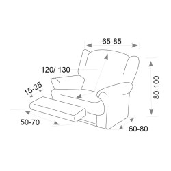 Funda Elástica Sillón Relax Ebro