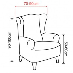 Housse de fauteuil en cuir Anza