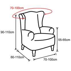 Housse Super Élastique Fauteuil Oreiller Niagara