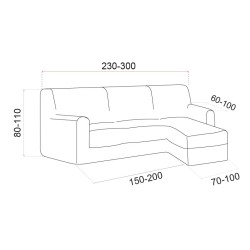 Funda Multielástica Chaise Longue Stark