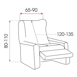 Housse Multi-élastique de Fauteuil Relax Stark
