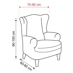 Housse Multielastique Fauteuil Oreilles Duplex Kentucky