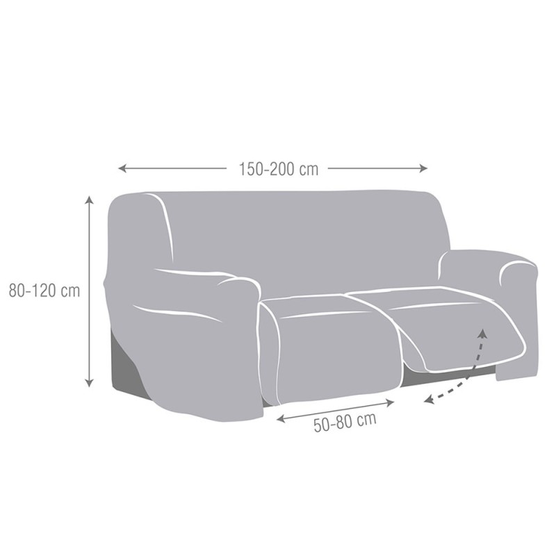 Housse Super Extensible de Canapé de Relaxation 3 places 2 Feet Roque